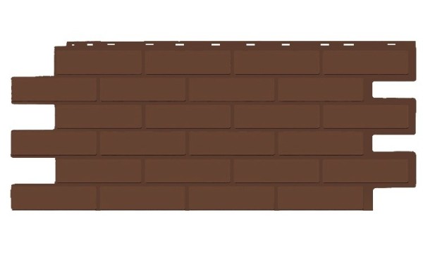 Фасадная панель T-Siding Кирпич Модерн Эко Браун купить в Рыбинске