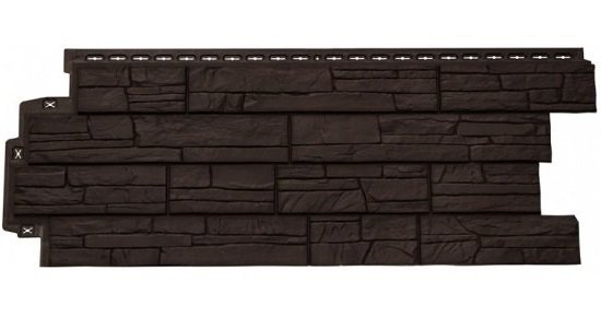 Фасадная панель Grand Line Сланец Шоколадный (коричневый) купить в Рыбинске