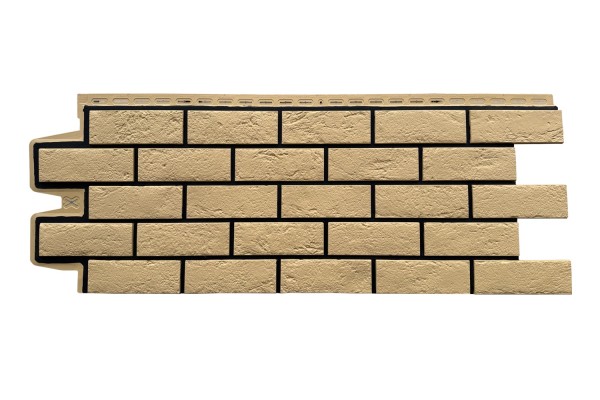 ФП Grand Line состаренный кирпич премиум Песочный (шов RAL 9005) купить в Рыбинске