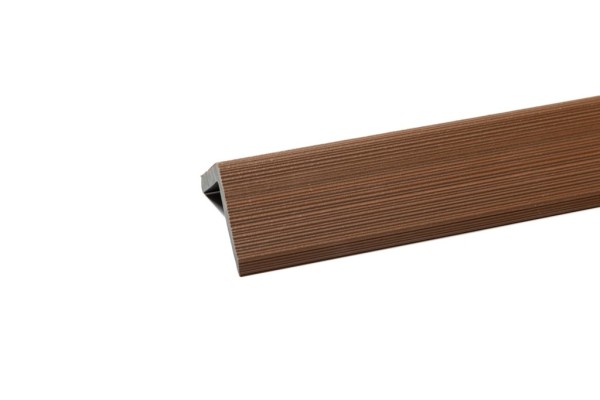 Уголок торцевой Ecodecking Скай коэкструзия 45х45х3000 Тик купить в Рыбинске