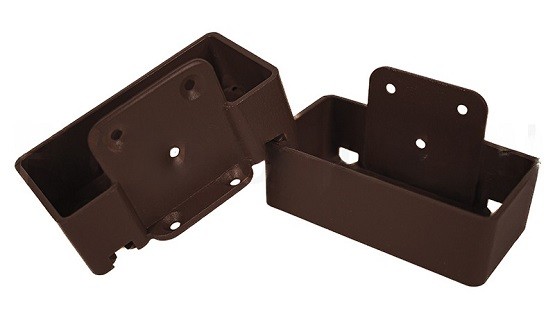 Крепление перил прямое из алюминия GardenParkett Венге купить в Рыбинске