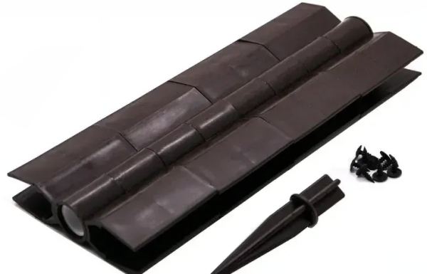 Угловой элемент поворотный, пластиковый от 60° до 300° для доски 300х30 мм из ДПК коричневый Holzhof купить в Рыбинске